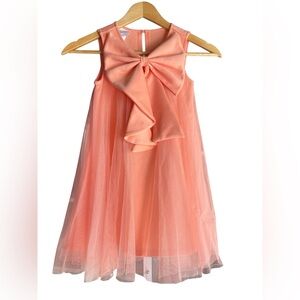iris & ivy Tangerine Colored Tulle Dress